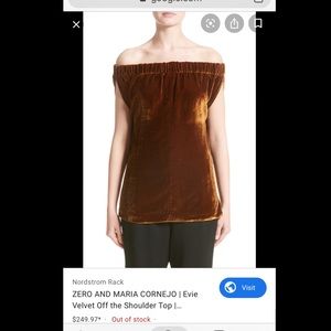 SOLD Zero + Maria Cornejo Sleeveless Velvet Top
